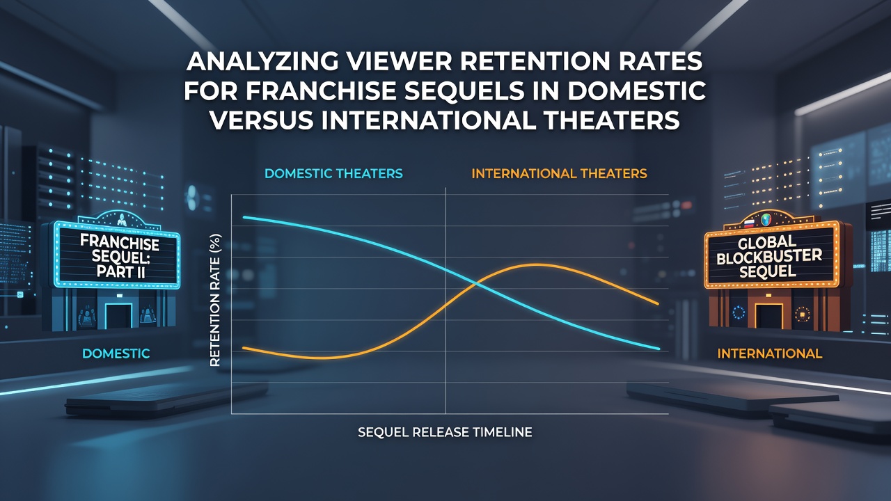Box office charts comparing domestic and international theater attendance for major franchise sequels