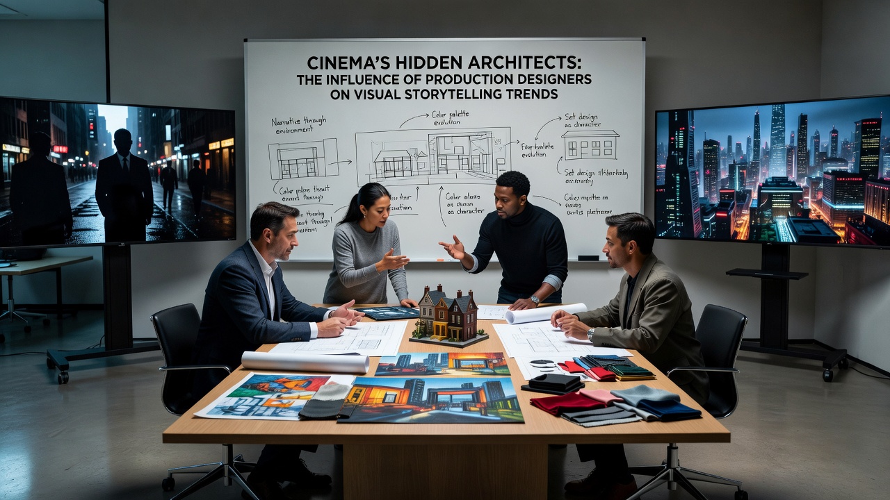 Detailed miniature model and digital renderings used by production design teams to plan complex cinematic environments