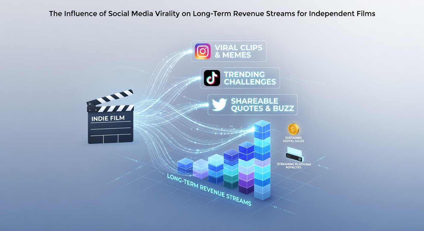 Social media analytics dashboard displaying engagement spikes for an independent film campaign across multiple platforms